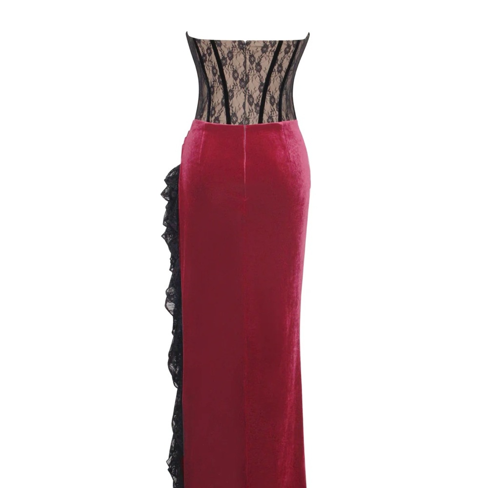 Miss Circle - Lace Velvet Corset Dress - Picture 5 of 5